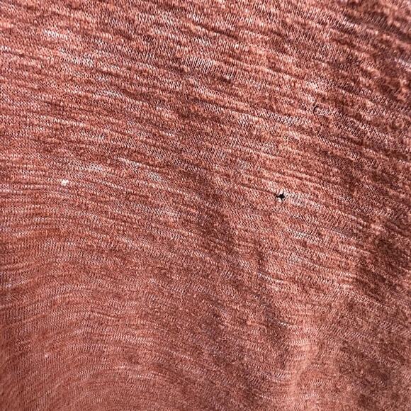 BOHME women’s size S short sleeve henley style top, rusty/brown color - Picture 3 of 6